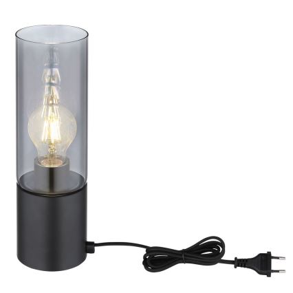 Globo - Puutetundlik laualamp 1xE27/25W/230V d. 9 cm must