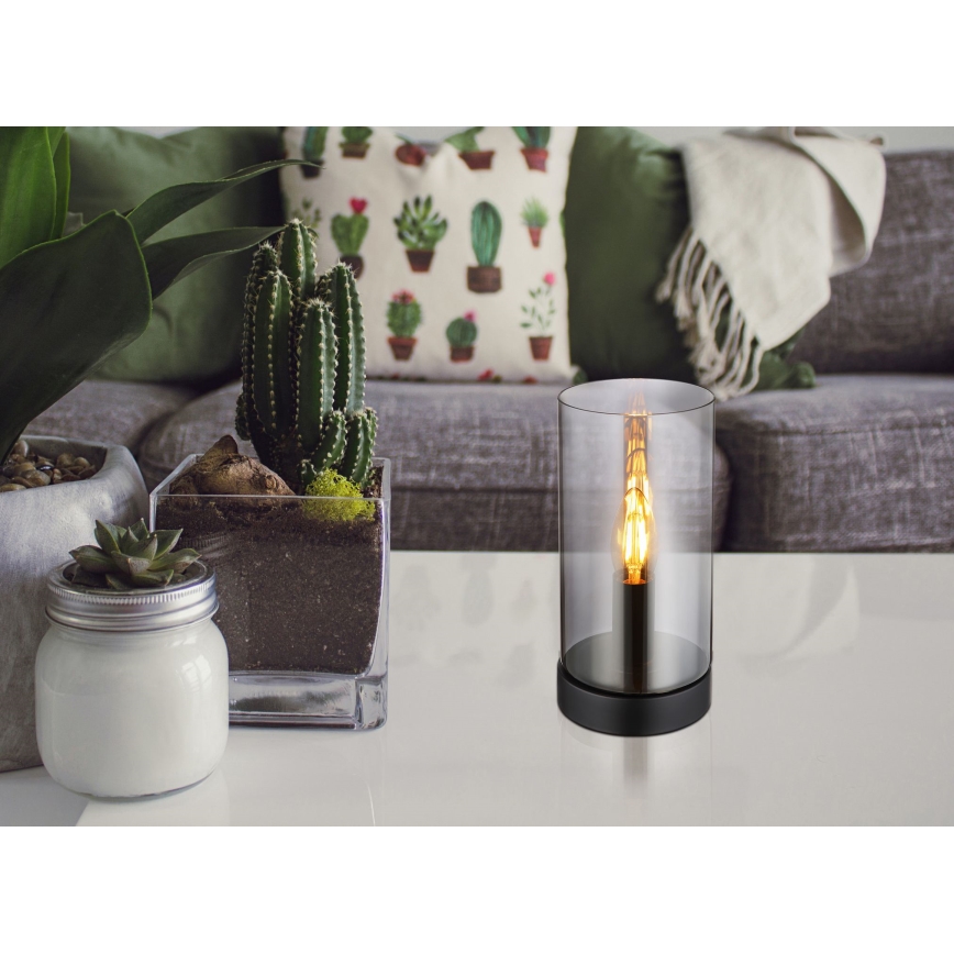 Globo - Laualamp 1xE14/25W/230V d. 11 cm must