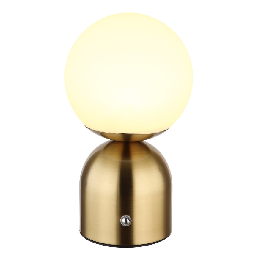 Globo - LED Hämardatav puutetundlik laualamp LED/2,5W/3,7V 2700K/4000K/6500K 1800mAh USB messing