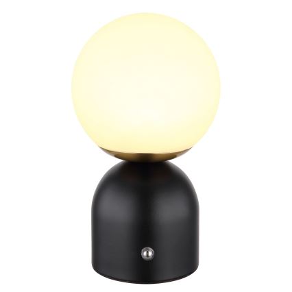 Globo - LED Hämardatav puutetundlik laualamp LED/2,5W/3,7V 2700/4000/65000K 1800 mAh USB must