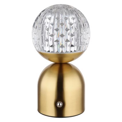 Globo - LED Hämardatav puutetundlik laualamp LED/2,5W/3,7V 2700/4000/6500K 1800 mAh USB messing