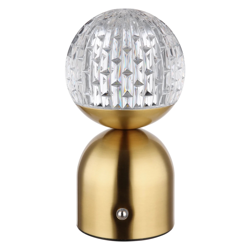Globo - LED Hämardatav puutetundlik laualamp LED/2,5W/3,7V 2700/4000/6500K 1800 mAh USB messing