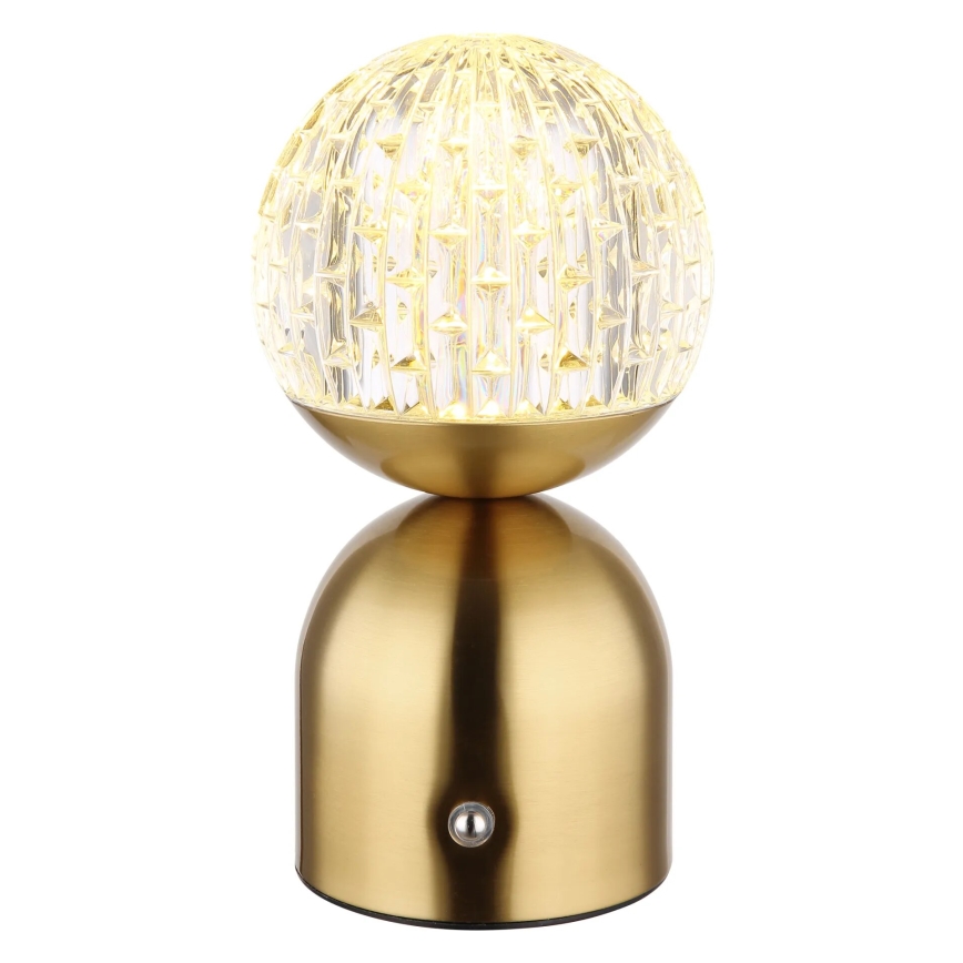 Globo - LED Hämardatav puutetundlik laualamp LED/2,5W/3,7V 2700/4000/6500K 1800 mAh USB messing
