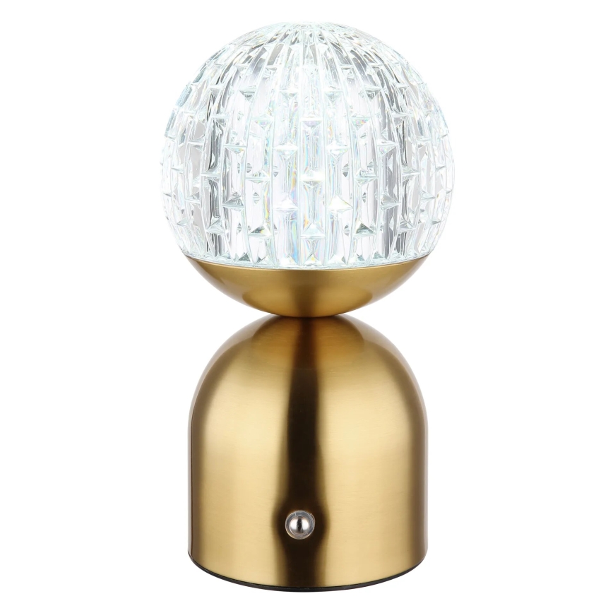 Globo - LED Hämardatav puutetundlik laualamp LED/2,5W/3,7V 2700/4000/6500K 1800 mAh USB messing