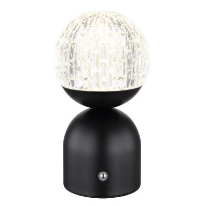 Globo - LED Hämardatav puutetundlik laualamp LED/2,5W/3,7V 2700/4000/6500K 1800 mAh USB must