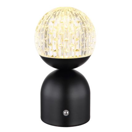 Globo - LED Hämardatav puutetundlik laualamp LED/2W/5V 2700/4000/6500K 1800 mAh must