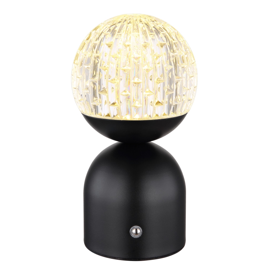 Globo - LED Hämardatav puutetundlik laualamp LED/2W/5V 2700/4000/6500K 1800 mAh must