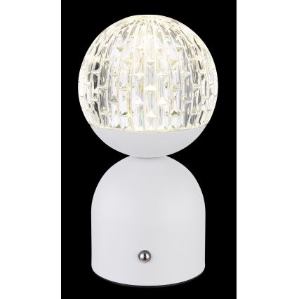 Globo - LED Hämardatav puutetundlik laualamp LED/2W/5V 2700/4000/65000K 1800 mAh valge