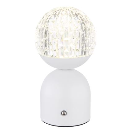 Globo - LED Hämardatav puutetundlik laualamp LED/2W/5V 2700/4000/65000K 1800 mAh valge