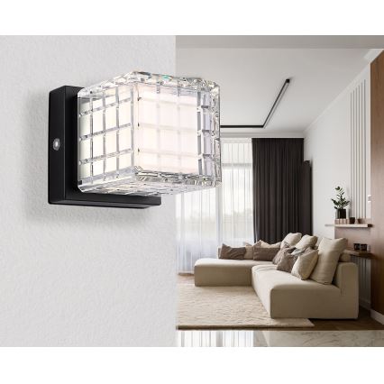 Globo - LED Hämardatav puutetundlik laualamp LED/2,5W/3,7V 2700K/4000K/6500K 1800mAh USB must