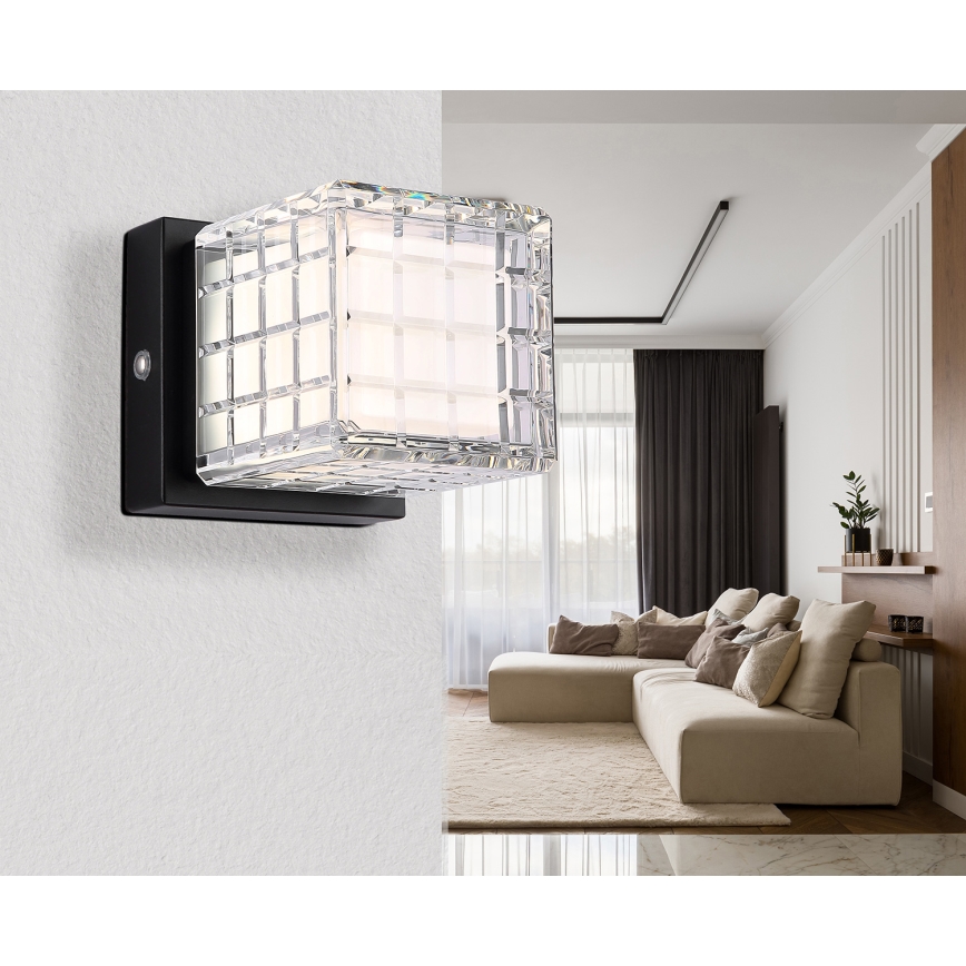 Globo - LED Hämardatav puutetundlik laualamp LED/2,5W/3,7V 2700K/4000K/6500K 1800mAh USB must
