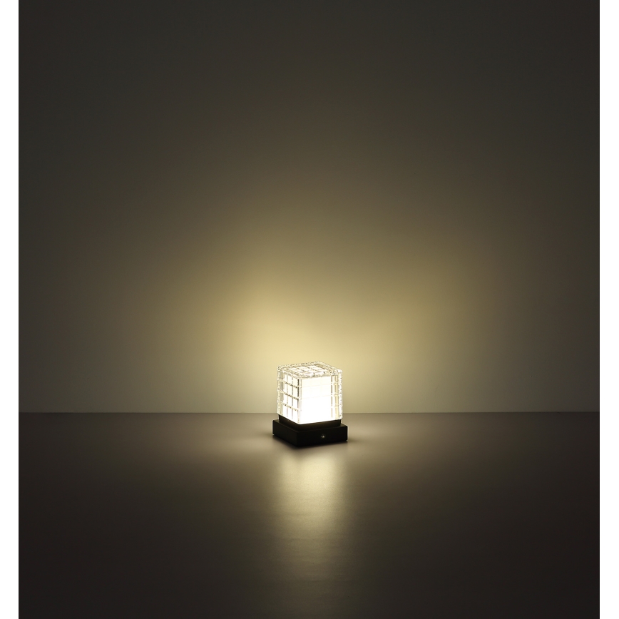 Globo - LED Hämardatav puutetundlik laualamp LED/2,5W/3,7V 2700K/4000K/6500K 1800mAh USB must