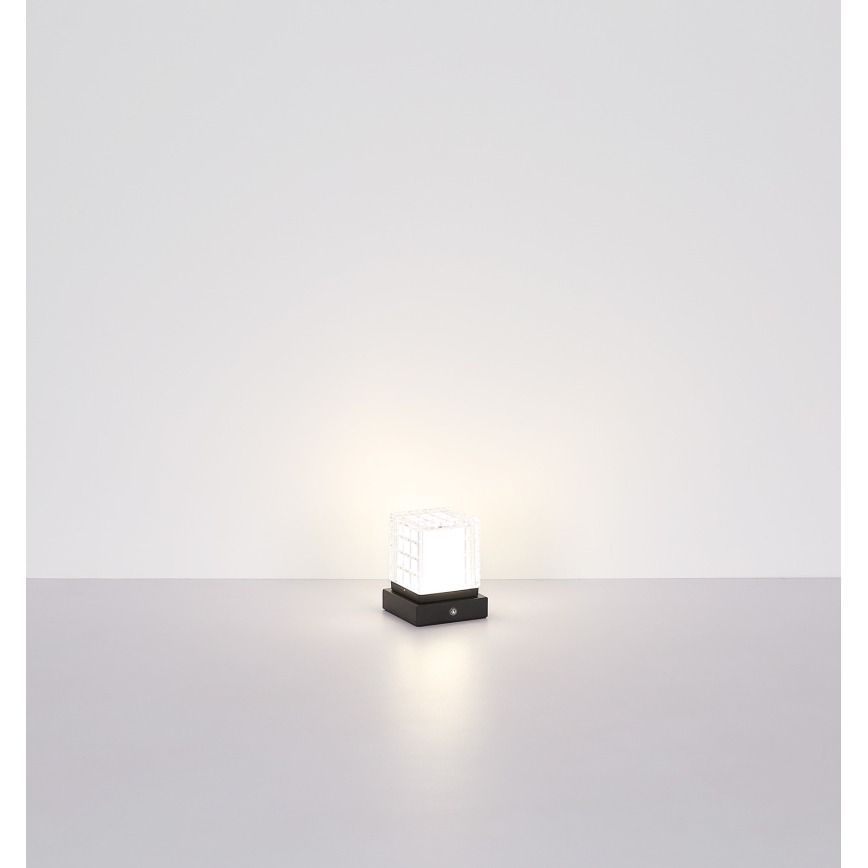 Globo - LED Hämardatav puutetundlik laualamp LED/2,5W/3,7V 2700K/4000K/6500K 1800mAh USB must