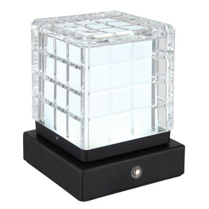 Globo - LED Hämardatav puutetundlik laualamp LED/2,5W/3,7V 2700K/4000K/6500K 1800mAh USB must