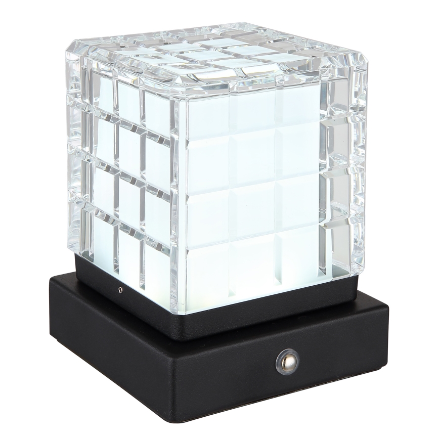 Globo - LED Hämardatav puutetundlik laualamp LED/2,5W/3,7V 2700K/4000K/6500K 1800mAh USB must