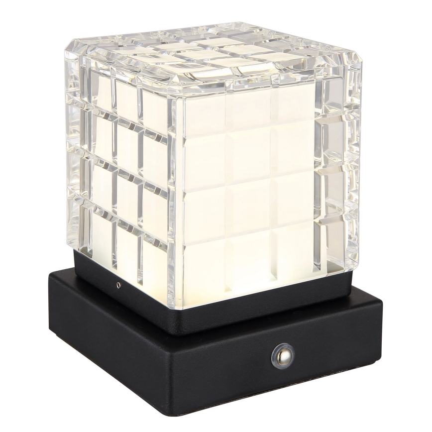 Globo - LED Hämardatav puutetundlik laualamp LED/2,5W/3,7V 2700K/4000K/6500K 1800mAh USB must