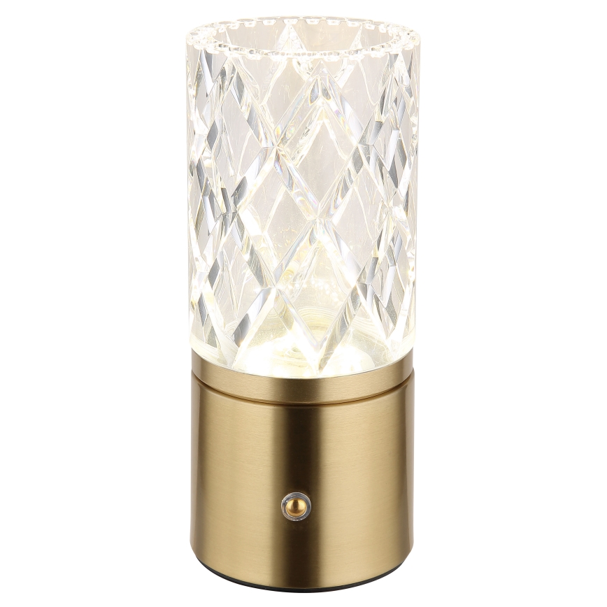 Globo - LED Hämardatav puutetundlik laualamp LED/2,5W/3,7V 2700K/4000K/6500K 1800mAh USB kuldne