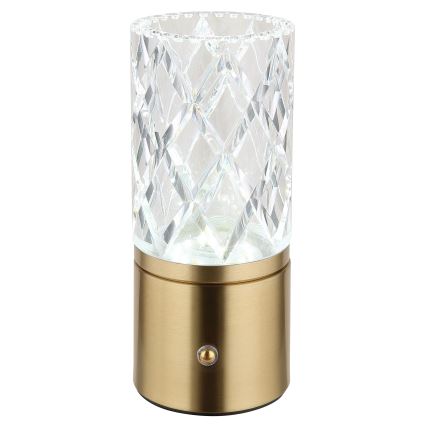 Globo - LED Hämardatav puutetundlik laualamp LED/2,5W/3,7V 2700K/4000K/6500K 1800mAh USB kuldne