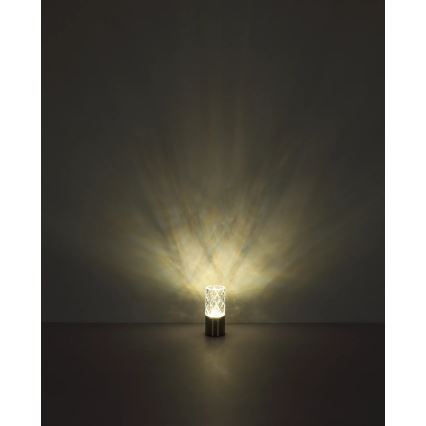Globo - LED Hämardatav puutetundlik laualamp LED/2,5W/3,7V 2700K/4000K/6500K 1800mAh USB matt kroom