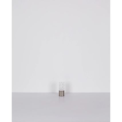 Globo - LED Hämardatav puutetundlik laualamp LED/2,5W/3,7V 2700K/4000K/6500K 1800mAh USB matt kroom