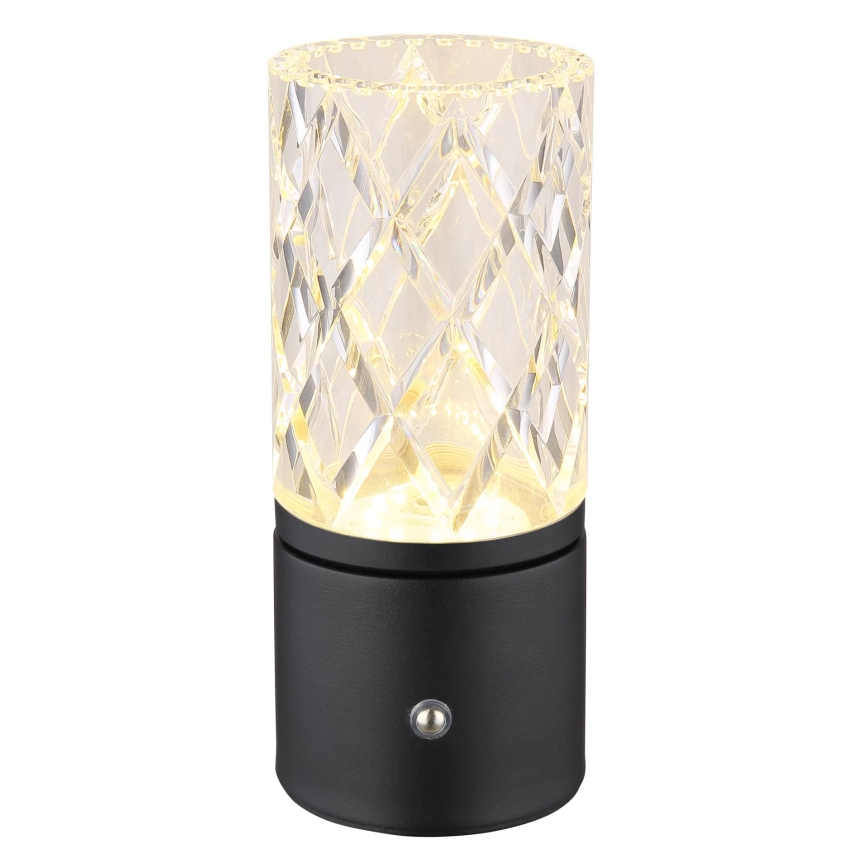 Globo - LED Hämardatav puutetundlik laualamp LED/2,5W/3,7V 2700K/4000K/6500K 1800mAh USB must