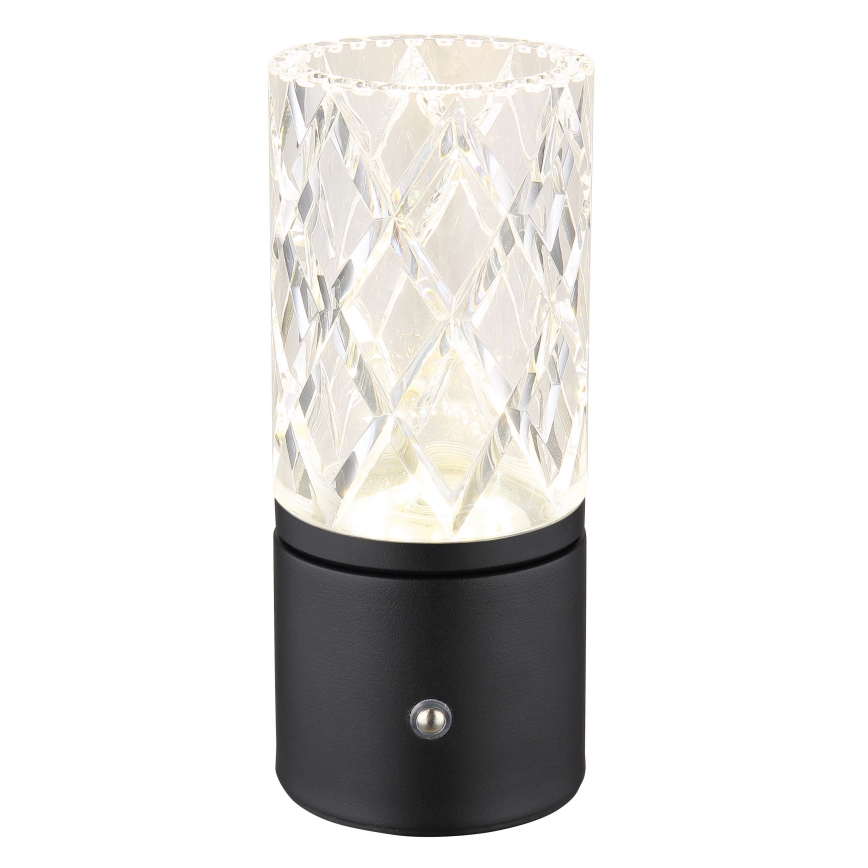 Globo - LED Hämardatav puutetundlik laualamp LED/2,5W/3,7V 2700K/4000K/6500K 1800mAh USB must