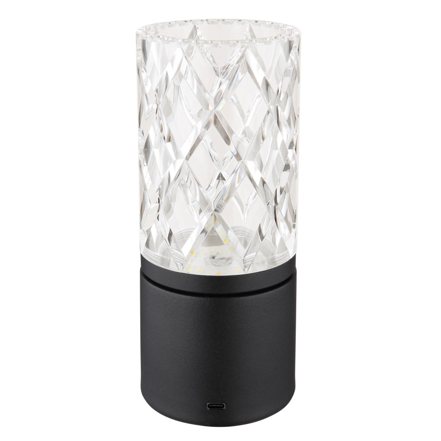 Globo - LED Hämardatav puutetundlik laualamp LED/2,5W/3,7V 2700K/4000K/6500K 1800mAh USB must