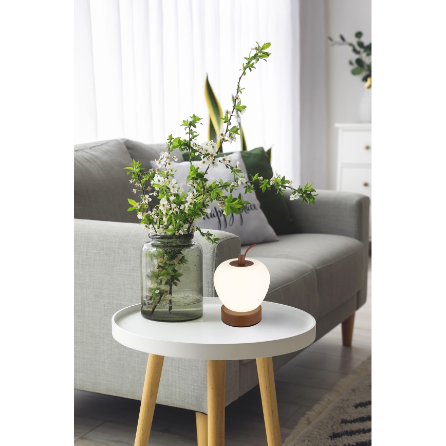 Globo - LED Hämardatav puutetundlik laualamp LED/2W/3,7V 2700K/4000K/6500K 1200 mAh USB pruun