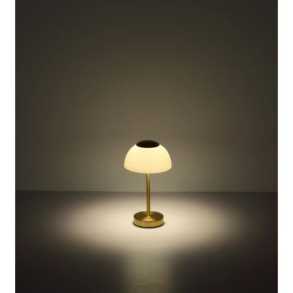 Globo - LED Hämardatav laetav laualamp LED/2,5W/5V 1800mAh 2700K/4000K/6500K messing