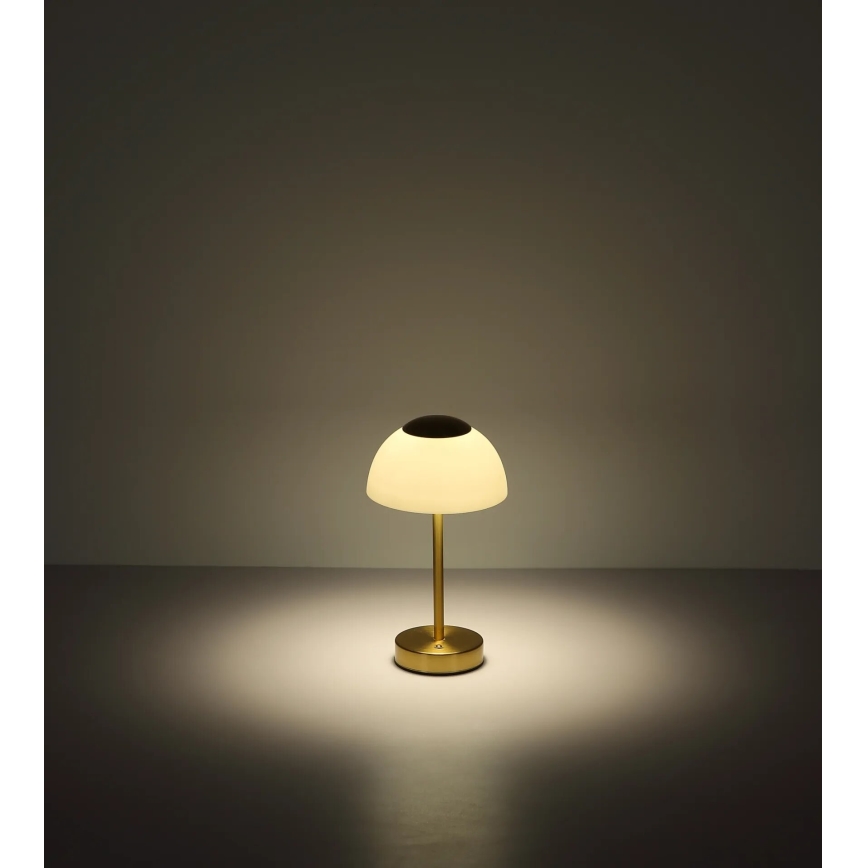 Globo - LED Hämardatav laetav laualamp LED/2,5W/5V 1800mAh 2700K/4000K/6500K messing