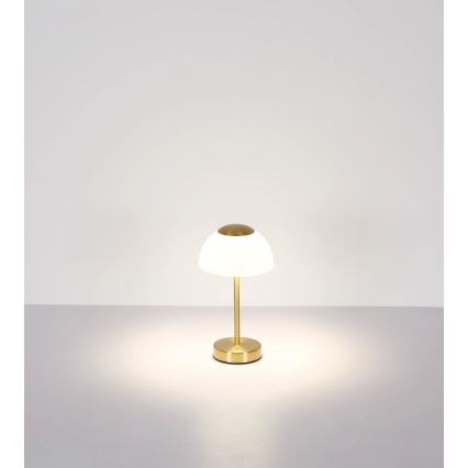 Globo - LED Hämardatav laetav laualamp LED/2,5W/5V 1800mAh 2700K/4000K/6500K messing