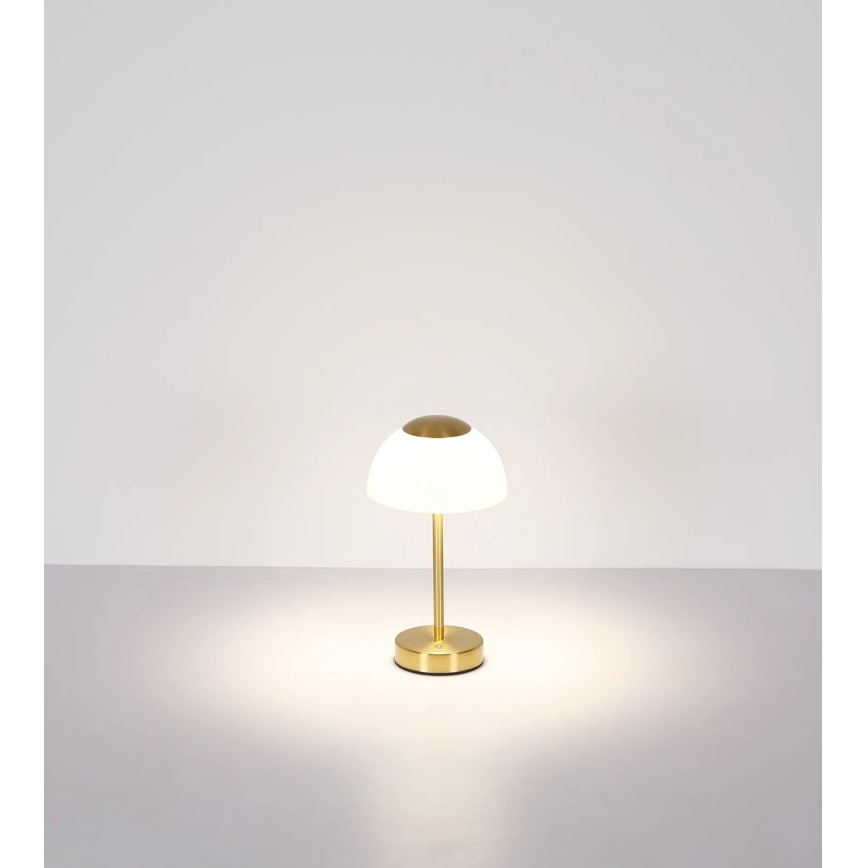 Globo - LED Hämardatav laetav laualamp LED/2,5W/5V 1800mAh 2700K/4000K/6500K messing