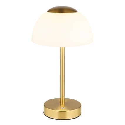 Globo - LED Hämardatav laetav laualamp LED/2,5W/5V 1800mAh 2700K/4000K/6500K messing