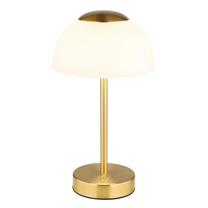 Globo - LED Hämardatav laetav laualamp LED/2,5W/5V 1800mAh 2700K/4000K/6500K messing