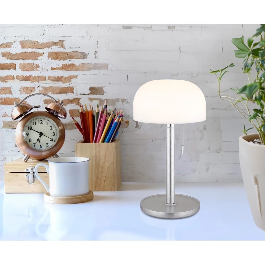 Globo - LED Laetav laualamp LED/1,5W/3,7V 3000/4200/6000K 1800mAh hõbedane
