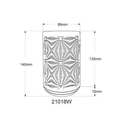 Globo - LED RGB Puutetundlik laetav laualamp LED/1W/5V 500 mAh valge