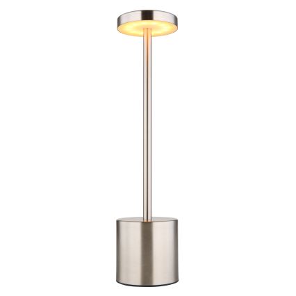 Globo - LED Hämardatav puutetundlik laualamp LED/1,2W/3,7V 2000K/3500K/7000K 1200 mAh USB matt kroom