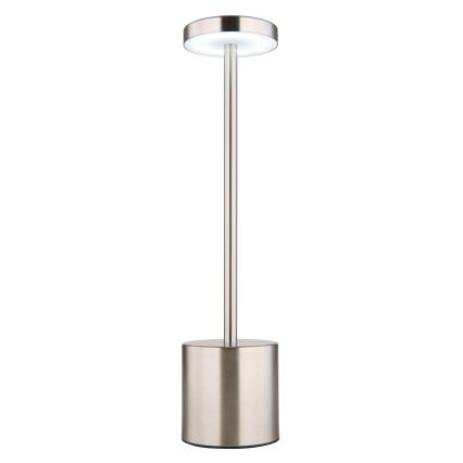 Globo - LED Hämardatav puutetundlik laualamp LED/1,2W/3,7V 2000K/3500K/7000K 1200 mAh USB matt kroom