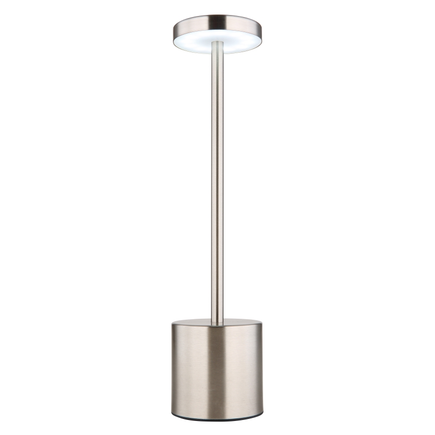 Globo - LED Hämardatav puutetundlik laualamp LED/1,2W/3,7V 2000K/3500K/7000K 1200 mAh USB matt kroom