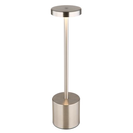 Globo - LED Hämardatav puutetundlik laualamp LED/1,2W/3,7V 2000K/3500K/7000K 1200 mAh USB matt kroom