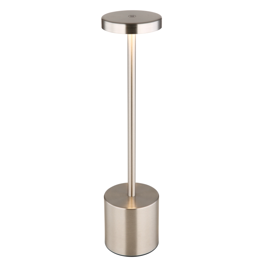 Globo - LED Hämardatav puutetundlik laualamp LED/1,2W/3,7V 2000K/3500K/7000K 1200 mAh USB matt kroom