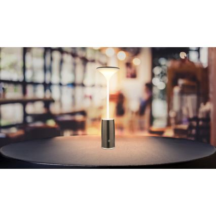Globo - LED Hämardatav laetav puutetundlik laualamp LED/1,2W/3,7V 3000K 1500mAh must