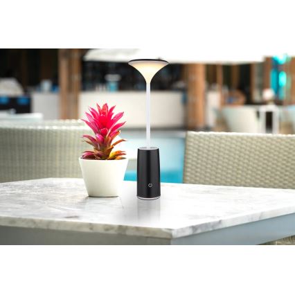Globo - LED Hämardatav laetav puutetundlik laualamp LED/1,2W/3,7V 3000K 1500mAh must