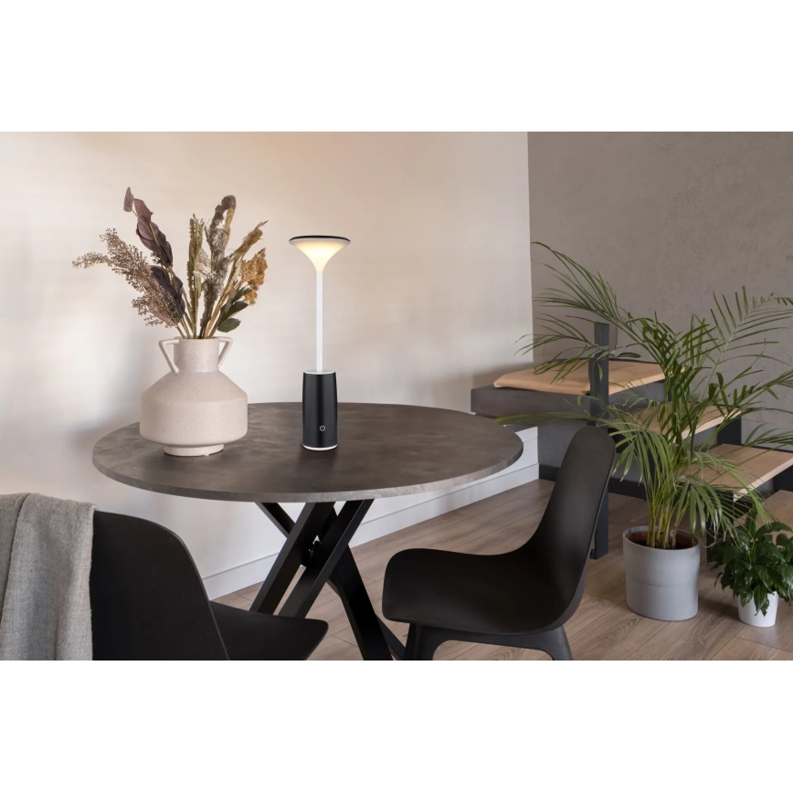 Globo - LED Hämardatav laetav puutetundlik laualamp LED/1,2W/3,7V 3000K 1500mAh must