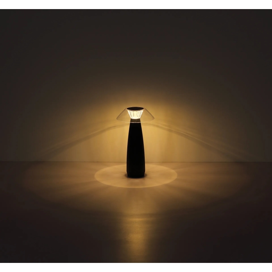 Globo - LED Hämardatav laetav puutetundlik laualamp LED/1W/3,7V 3000K 1200mAh must