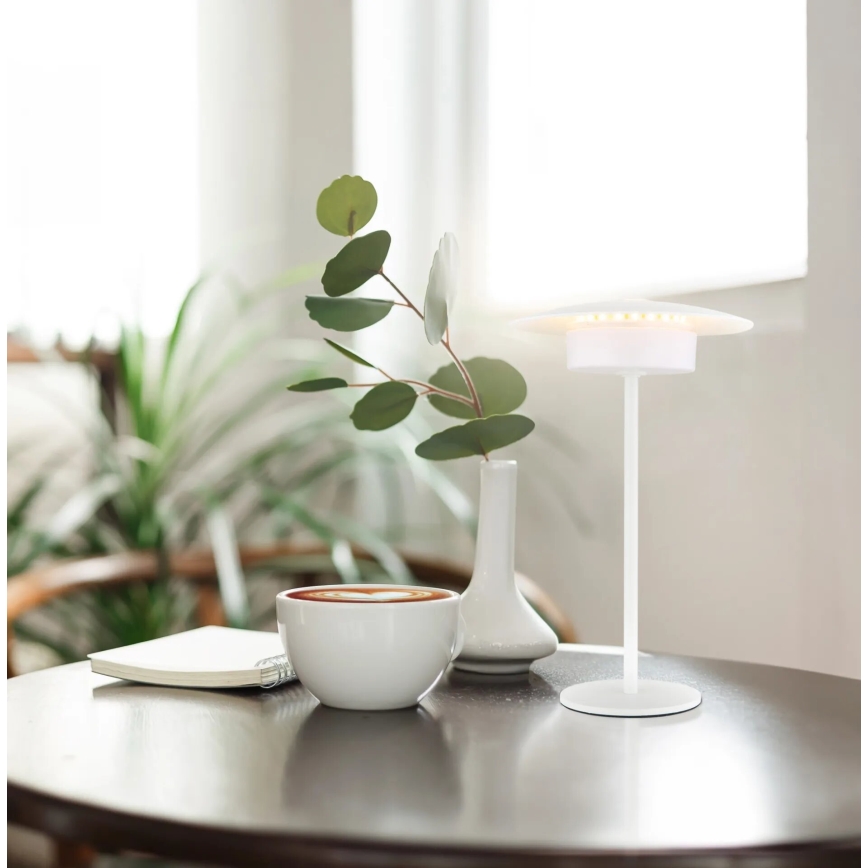 Globo - LED Väli laetav puutetundlik laualamp LED/3W/3,7V 1800/2700/3000K IP44 1800 mAh valge
