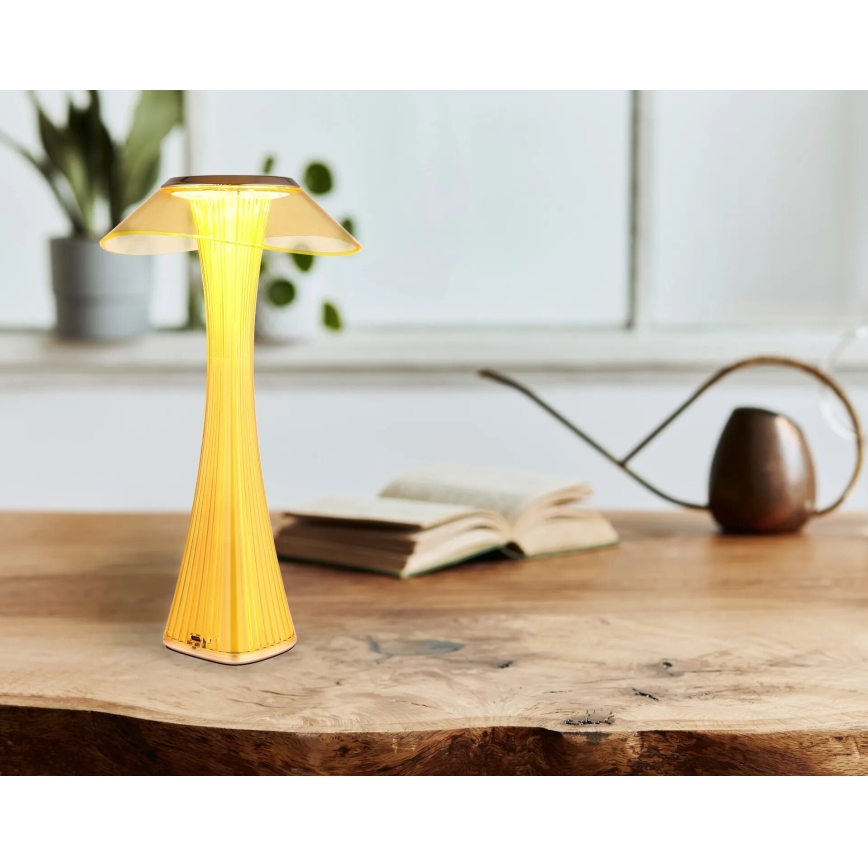 Globo - LED Hämardatav laetav laualamp LED/2,5W/3,7V 1200mAh 2700K/4500K/6500K kuldne