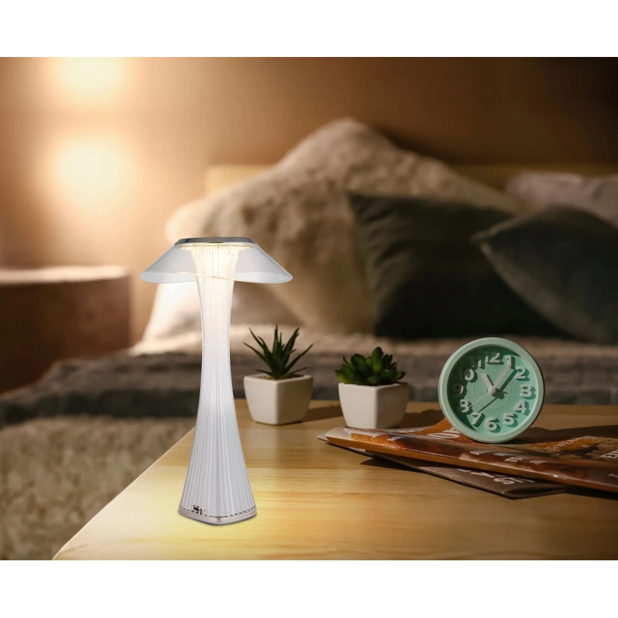 Globo - LED Hämardatav laetav laualamp LED/2,5W/3,7V 1200mAh 2700K/4500K/6500K valge