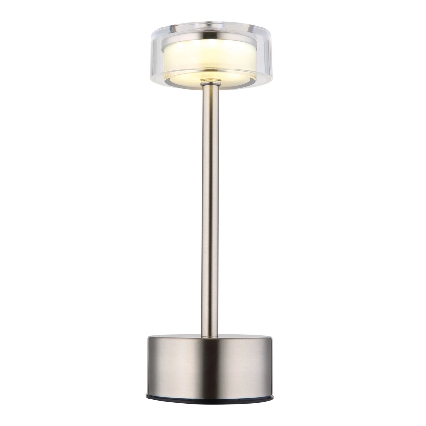 Globo - LED Hämardatav laetav puutetundlik laualamp LED/2,5W/3,7V 2700/4000/6500K 1800mAh matt kroom