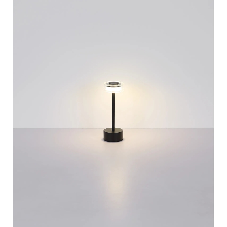 Globo - LED Hämardatav laetav puutetundlik laualamp LED/2,5W/3,7V 2700/4000/6500K 1800mAh must